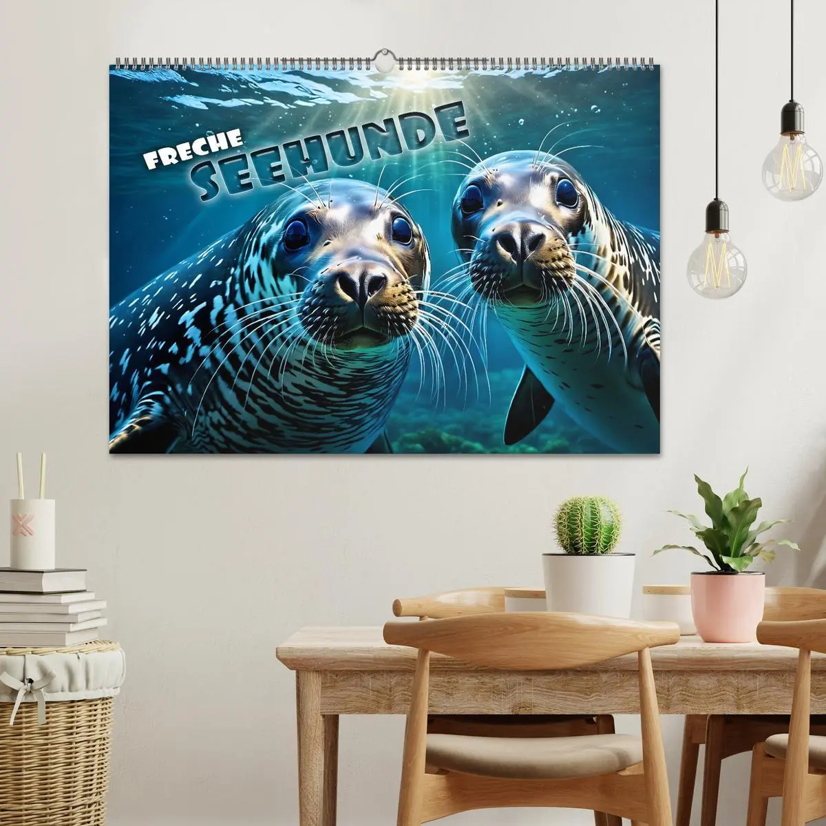 Bild: 9783457480496 | Freche Seehunde (Wandkalender 2026 DIN A2 quer), CALVENDO...