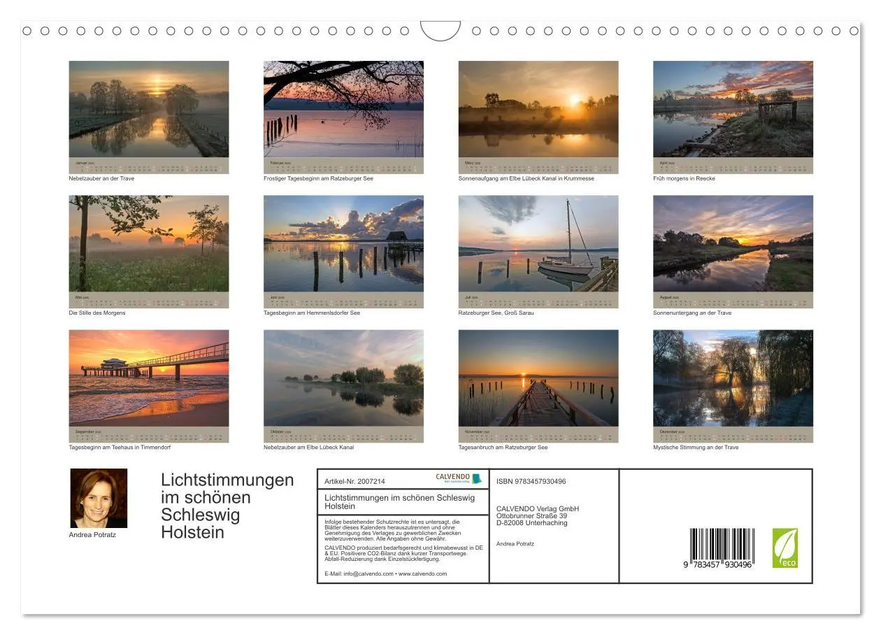 Bild: 9783457930496 | Lichtstimmungen im schönen Schleswig Holstein (Wandkalender 2026...