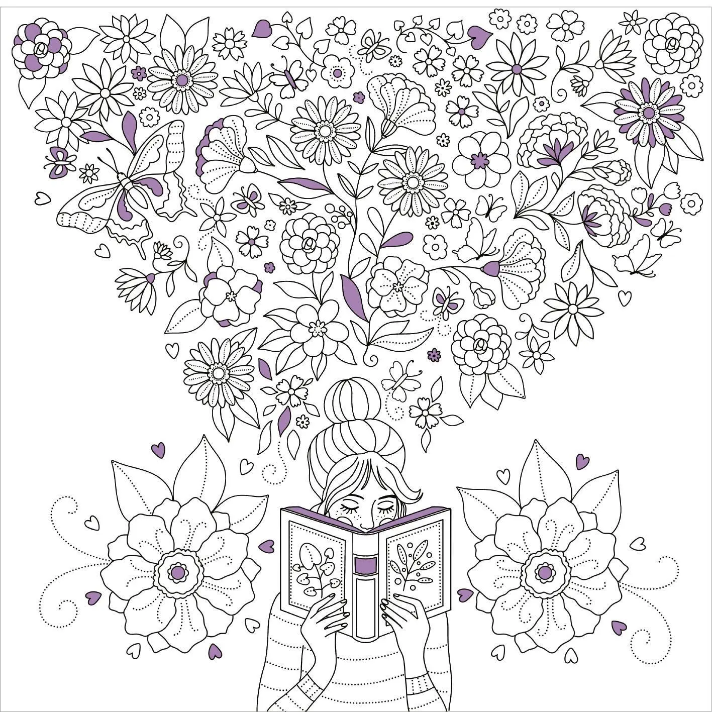 Bild: 9783845870496 | I Love Books - Ausmalbuch | 40 Motive mit Metallic-Effekt | Enders