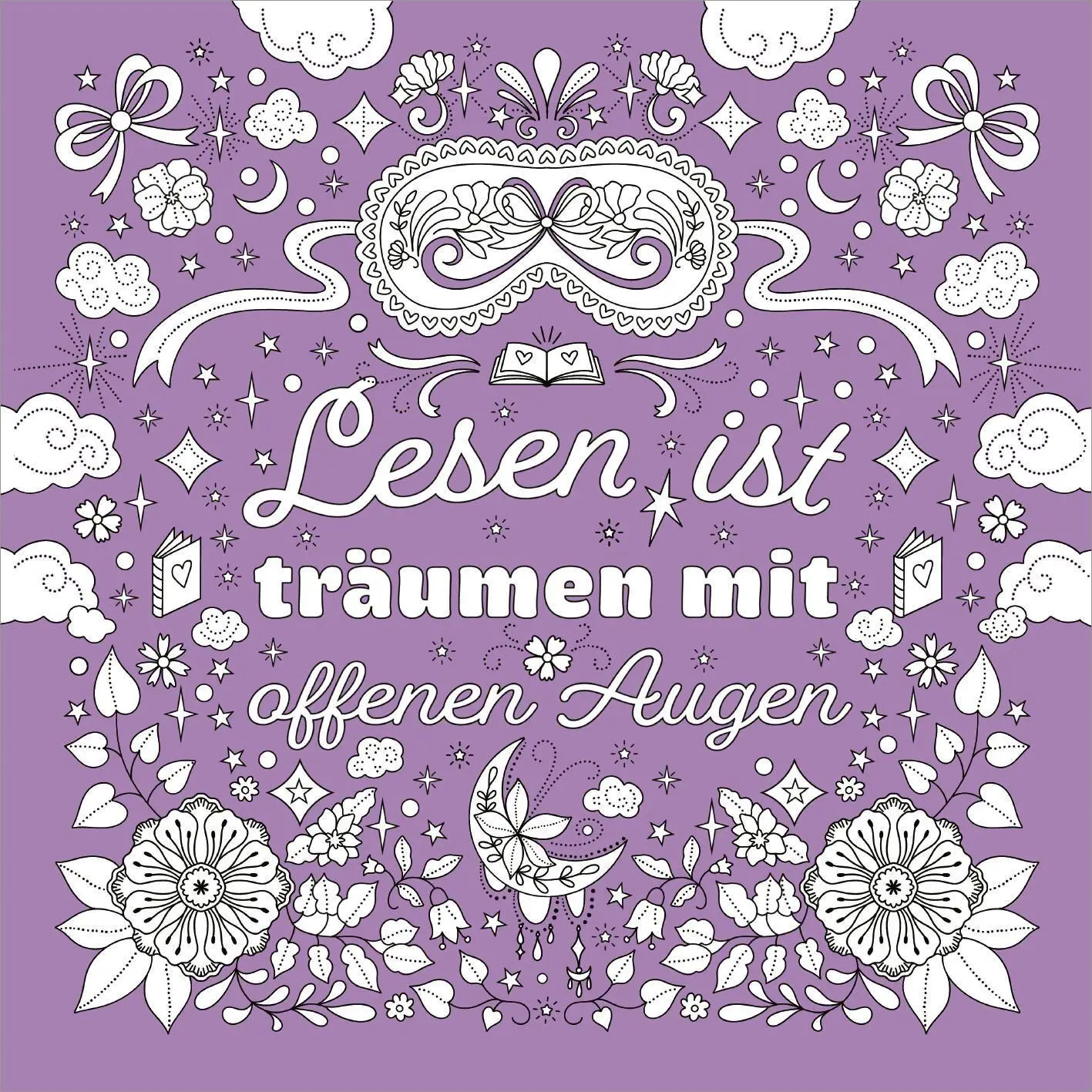 Bild: 9783845870496 | I Love Books - Ausmalbuch | 40 Motive mit Metallic-Effekt | Enders