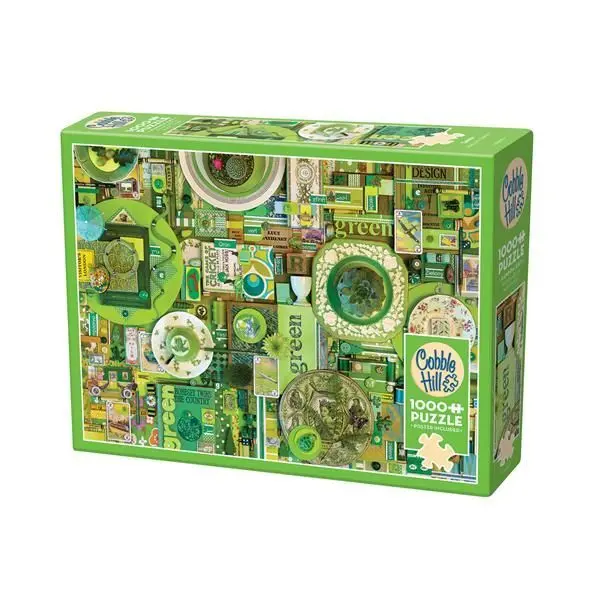 Cover: 625012400596 | Cobble Hill Grün 1000 Teile | Spiel | In Spielebox | 3840059 | 2024