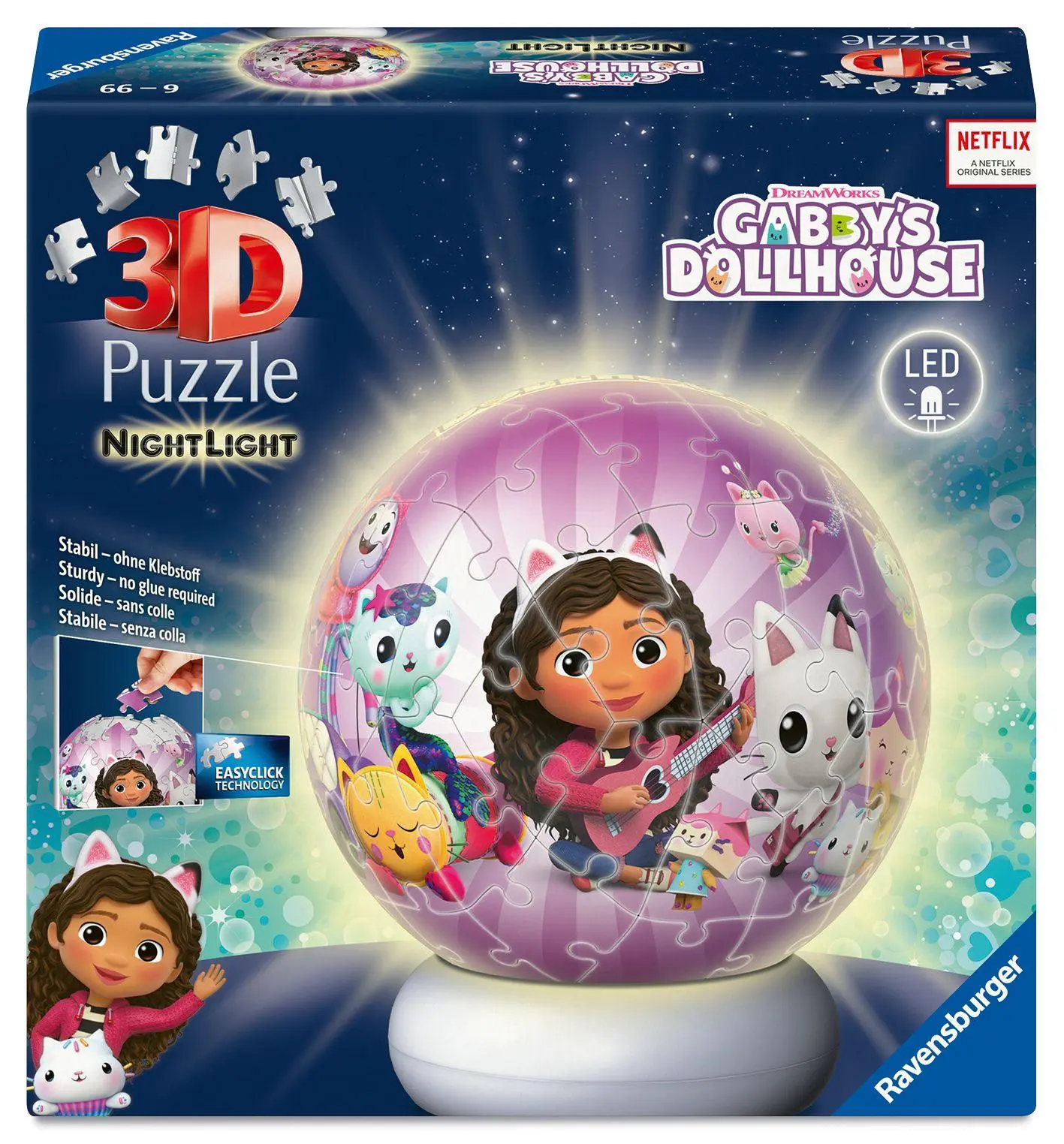 Cover: 4005555080596 | 3D Puzzle-Ball Nachtlicht Gabby's Dollhouse | Spiel | 12008059 | 2026