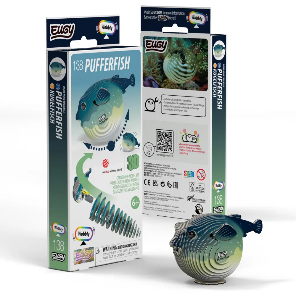 Cover: 9421036940596 | EUGY - 3D Bastelset Kugelfisch | Kit (Bastelset) | In Karton | 650138