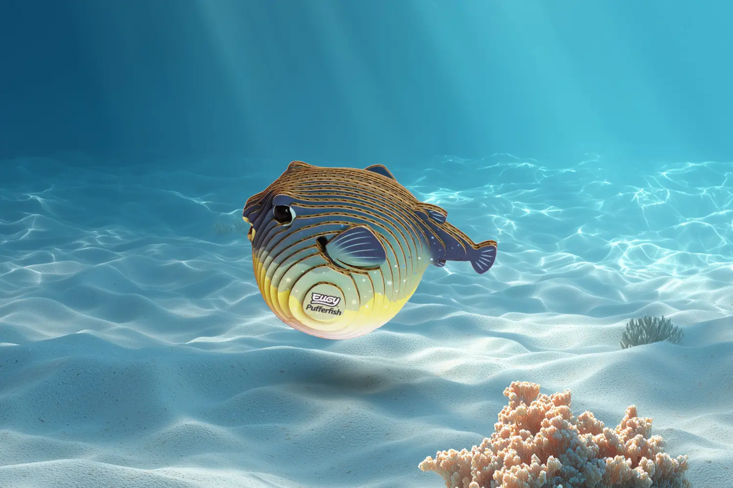 Bild: 9421036940596 | EUGY - 3D Bastelset Kugelfisch | Kit (Bastelset) | In Karton | 650138