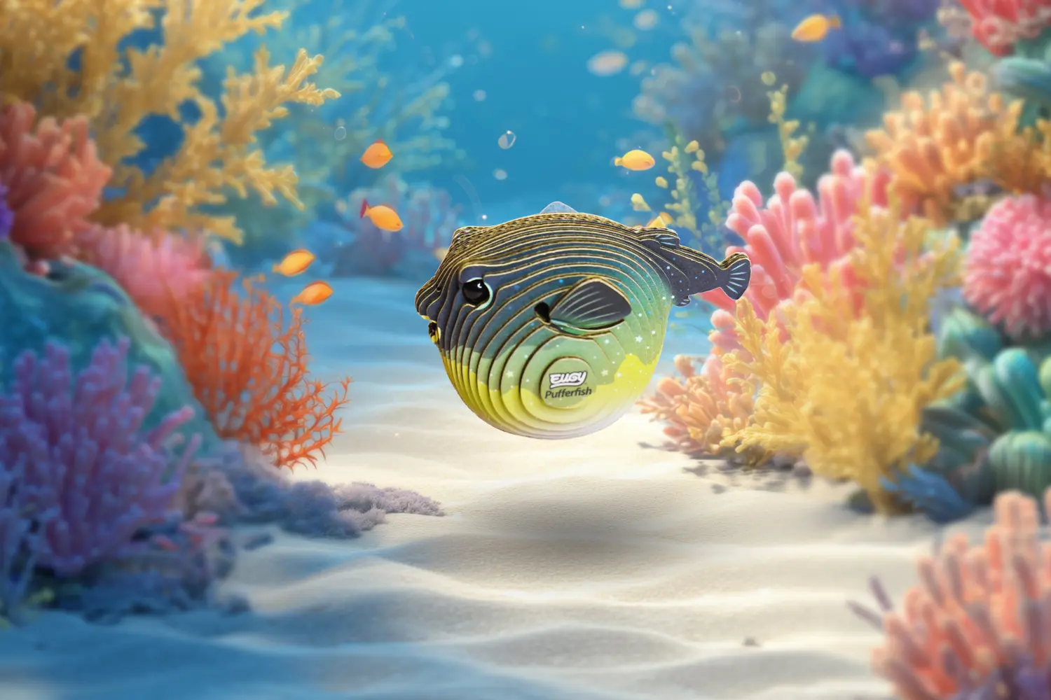 Bild: 9421036940596 | EUGY - 3D Bastelset Kugelfisch | Kit (Bastelset) | In Karton | 650138