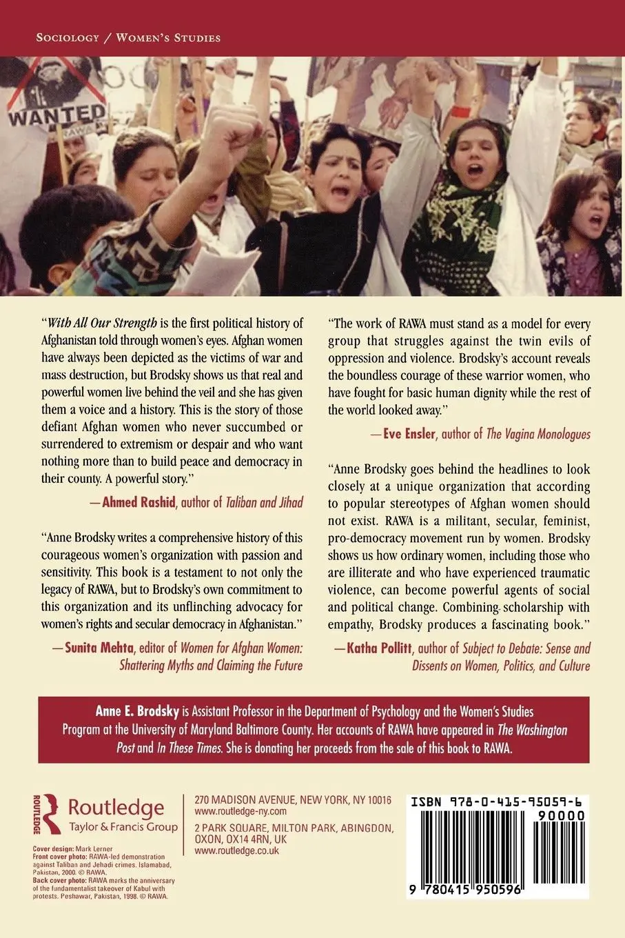 Rückseite: 9780415950596 | With All Our Strength | Anne E. Brodsky | Taschenbuch | Englisch