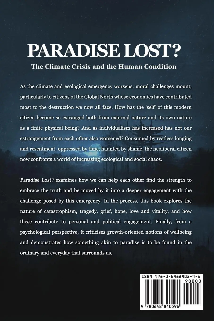 Rückseite: 9780648840596 | Paradise Lost? The Climate Crisis and the Human Condition | Hoggett
