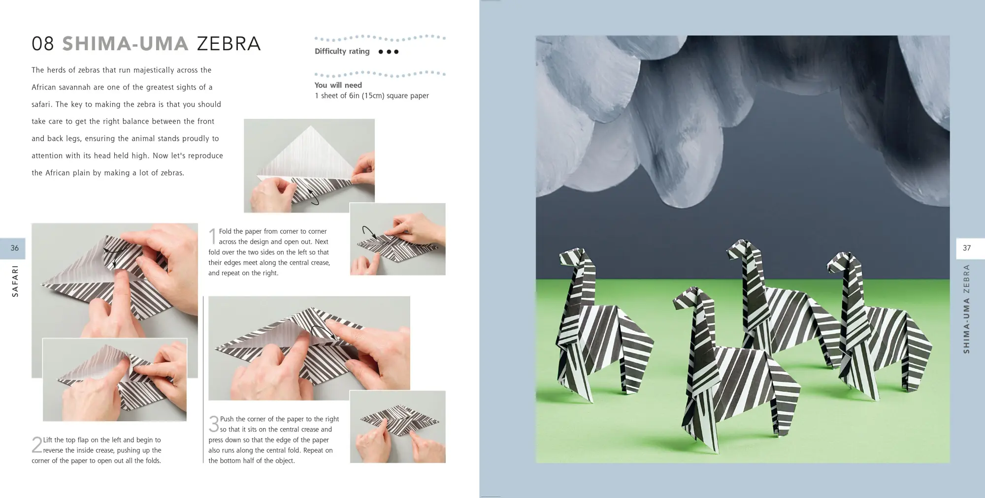 Bild: 9781800650596 | Origami Animals in the Wild: Paper Block Plus 64-Page Book | Mari Ono