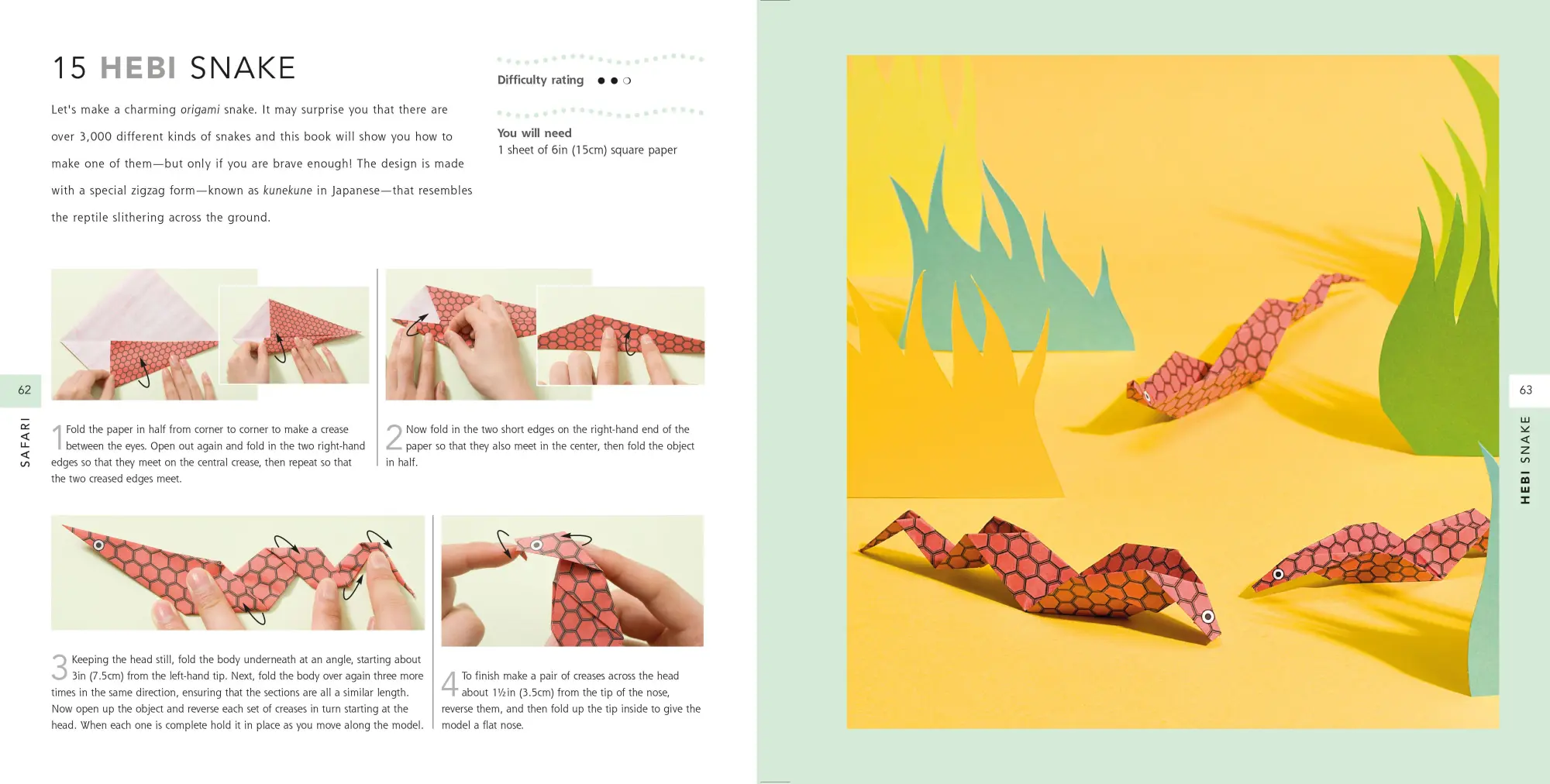 Bild: 9781800650596 | Origami Animals in the Wild: Paper Block Plus 64-Page Book | Mari Ono