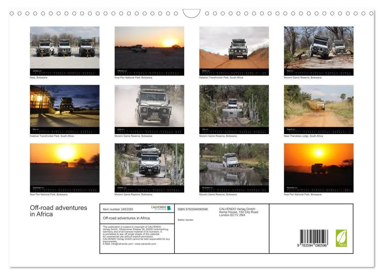 Bild: 9783594090596 | Off-road adventures in Africa (Wall Calendar 2027 DIN A3...