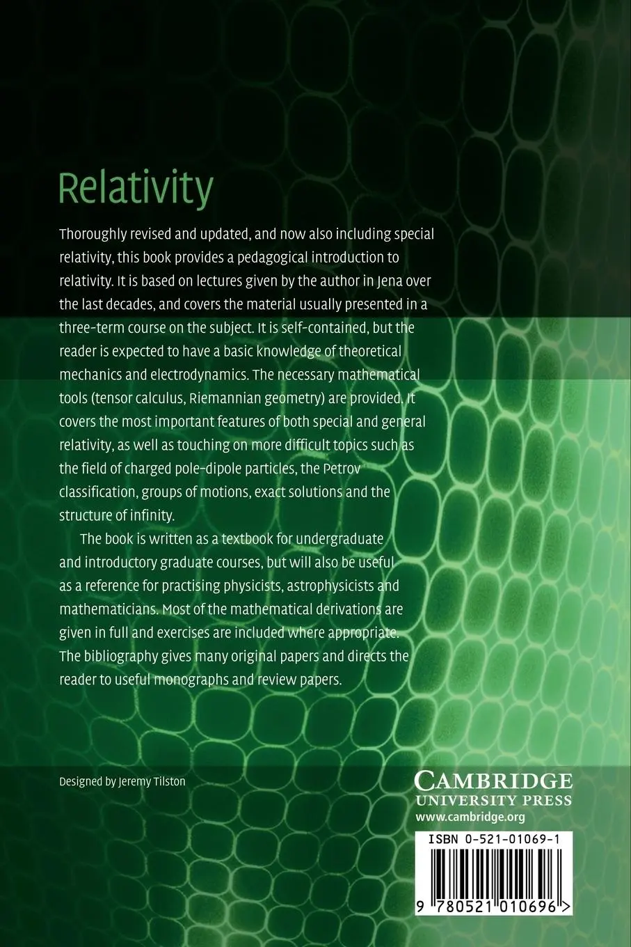 Rückseite: 9780521010696 | Relativity | An Introduction to Special and General Relativity | Buch