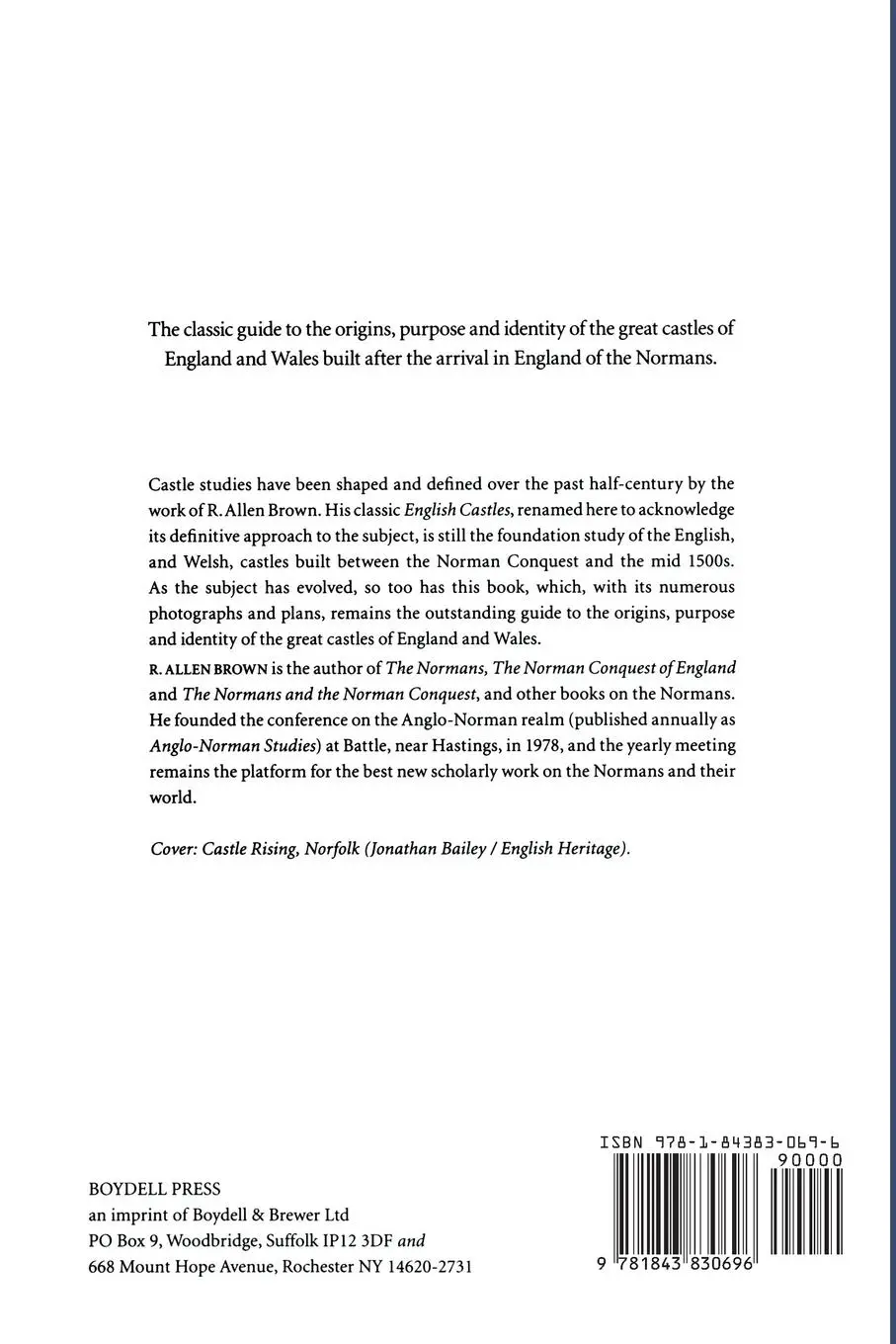 Rückseite: 9781843830696 | Allen Brown's English Castles | R. Allen Brown (u. a.) | Taschenbuch
