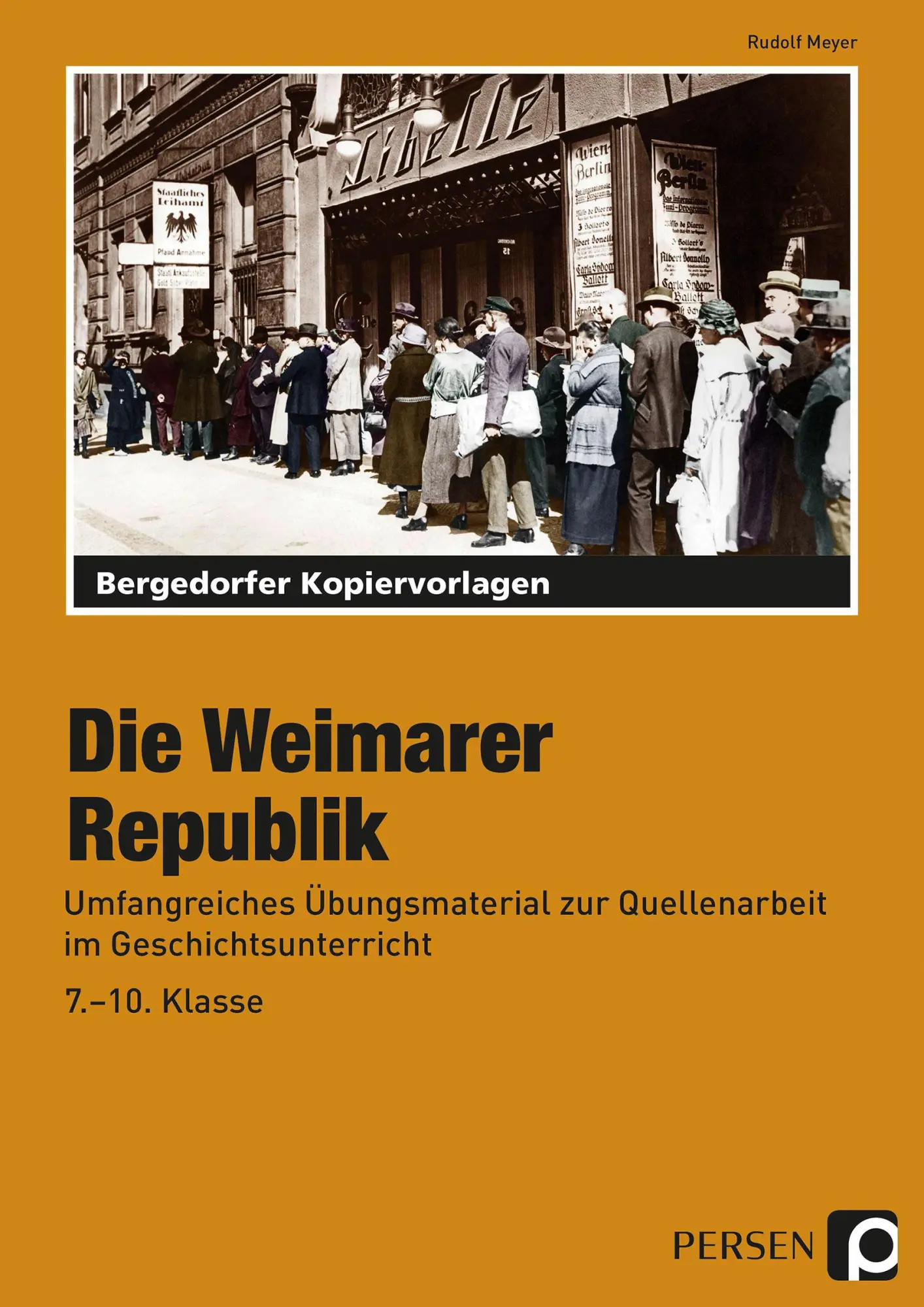 Cover: 9783403210696 | Die Weimarer Republik | Rudolf Meyer | Taschenbuch | 80 S. | Deutsch