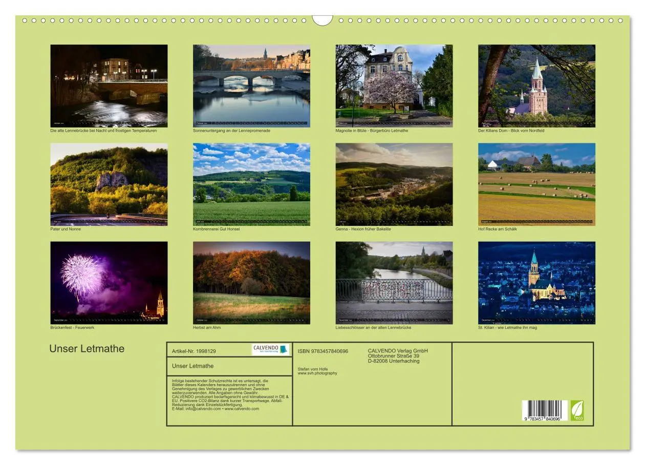 Bild: 9783457840696 | Unser Letmathe (Wandkalender 2026 DIN A2 quer), CALVENDO...