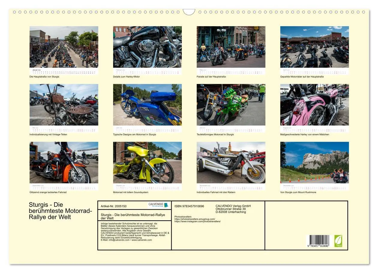 Bild: 9783457910696 | Sturgis - Die berühmteste Motorrad-Rallye der Welt (Wandkalender...