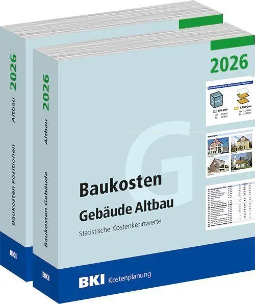 Cover: 9783481050696 | BKI Baukosten Gebäude + Positionen Altbau 2026 | Architektenkammern