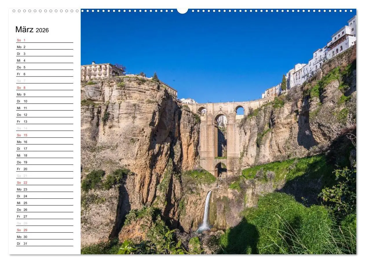 Bild: 9783516000696 | Andalusien (Wandkalender 2026 DIN A2 quer), CALVENDO Monatskalender