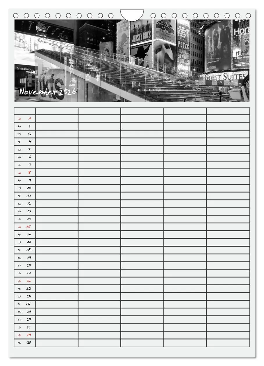 Bild: 9783516480696 | NEW YORK CITY Teamplaner (Wandkalender 2026 DIN A4 hoch), CALVENDO...