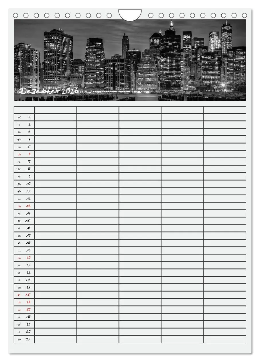 Bild: 9783516480696 | NEW YORK CITY Teamplaner (Wandkalender 2026 DIN A4 hoch), CALVENDO...