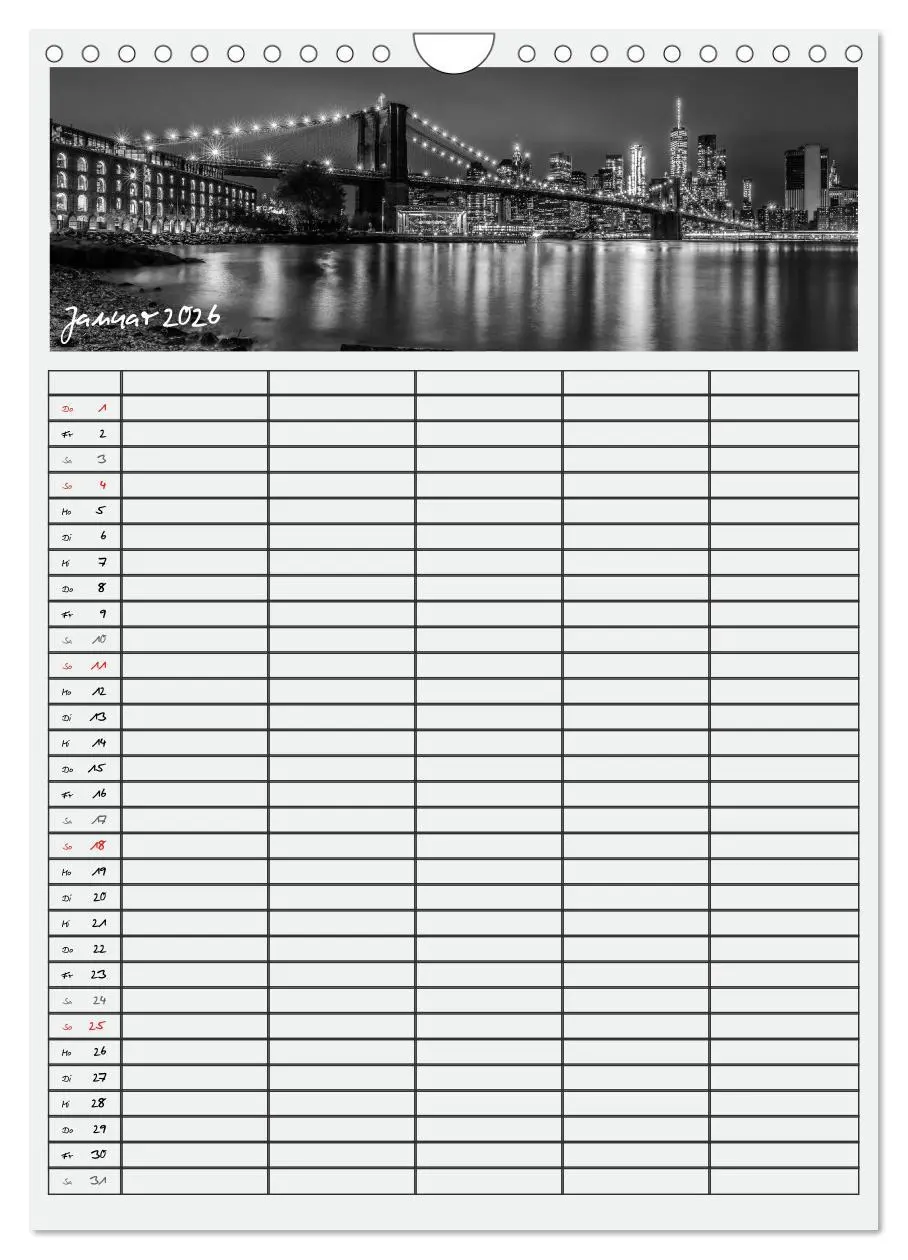 Bild: 9783516480696 | NEW YORK CITY Teamplaner (Wandkalender 2026 DIN A4 hoch), CALVENDO...