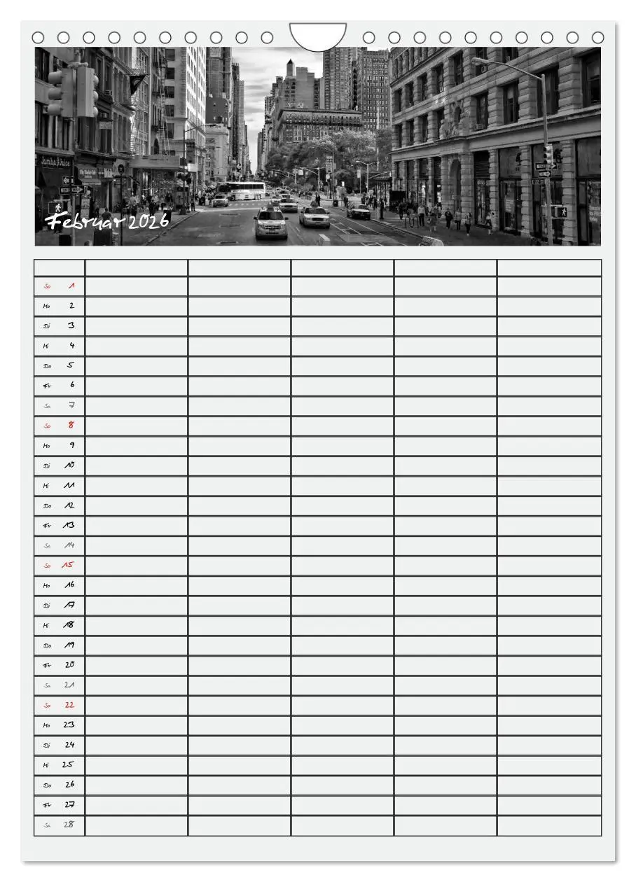 Bild: 9783516480696 | NEW YORK CITY Teamplaner (Wandkalender 2026 DIN A4 hoch), CALVENDO...
