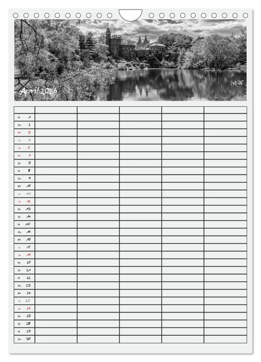 Bild: 9783516480696 | NEW YORK CITY Teamplaner (Wandkalender 2026 DIN A4 hoch), CALVENDO...