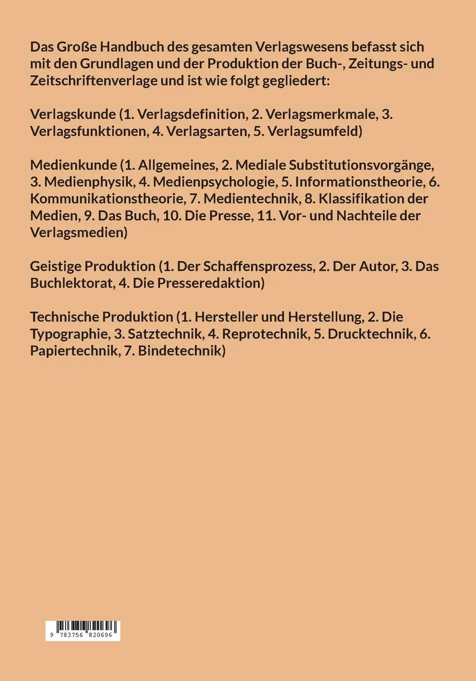 Rückseite: 9783756820696 | Großes Handbuch des gesamten Verlagswesens | Ulrich Stiehl | Buch
