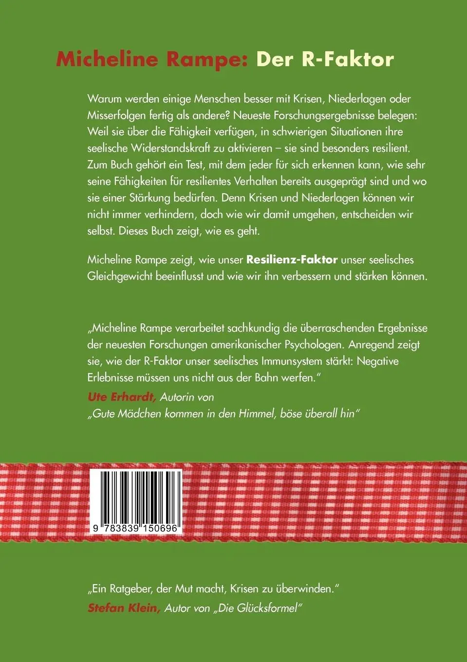 Rückseite: 9783839150696 | Der R-Faktor | Das Geheimnis unserer inneren Stärke | Micheline Rampe