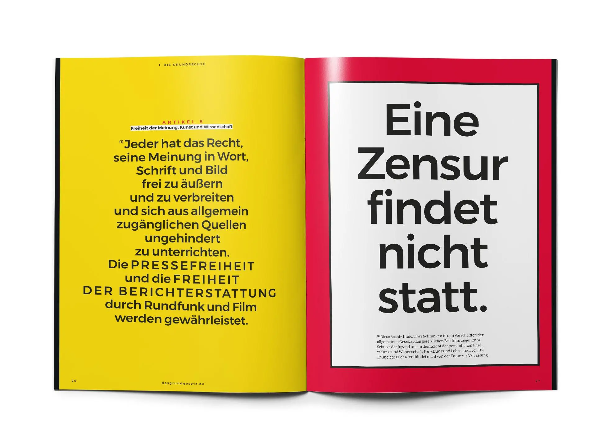 Bild: 9783982230696 | Das Grundgesetz als Magazin | Die Würde des Menschen ist unantastbar