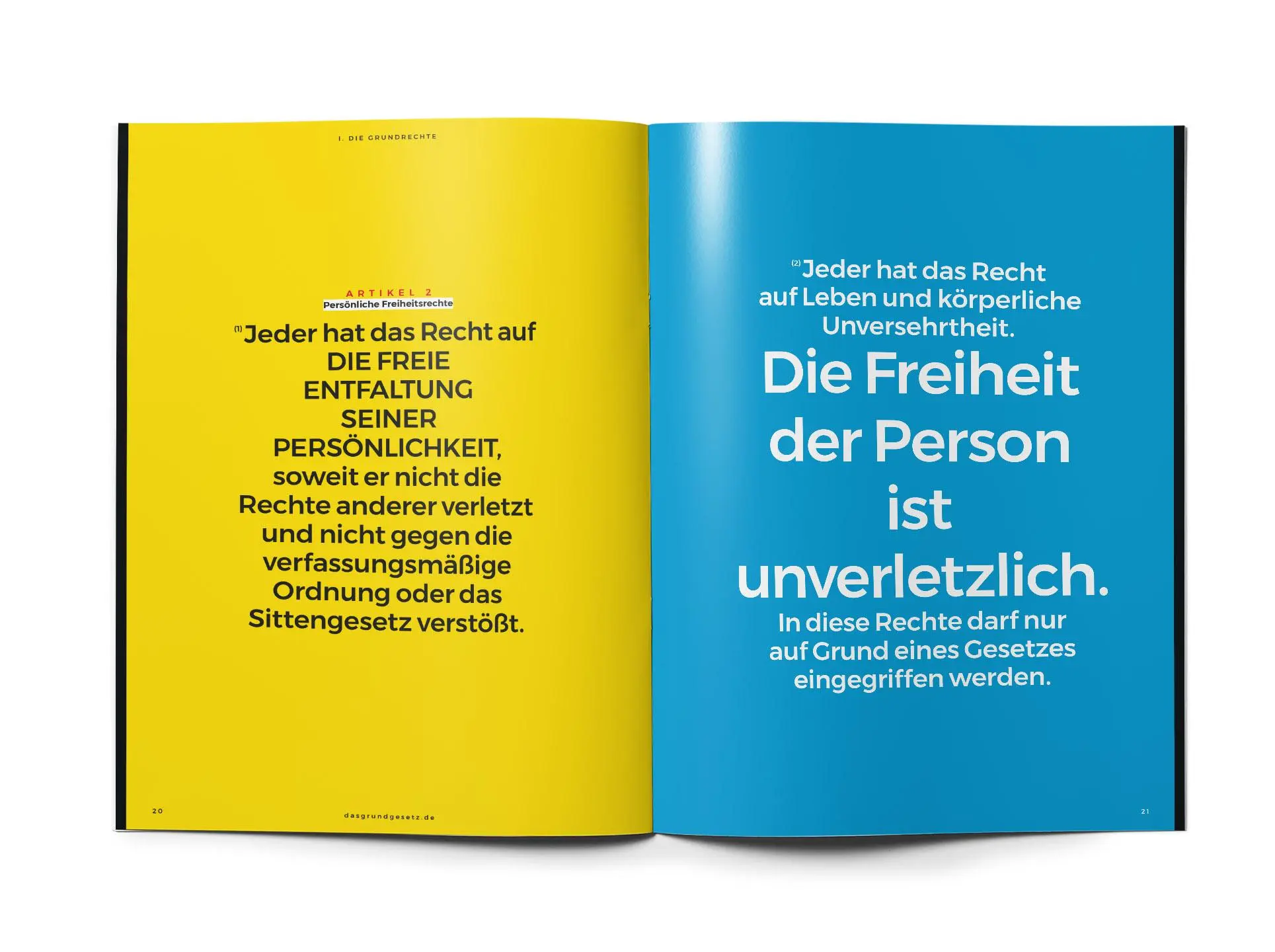 Bild: 9783982230696 | Das Grundgesetz als Magazin | Die Würde des Menschen ist unantastbar