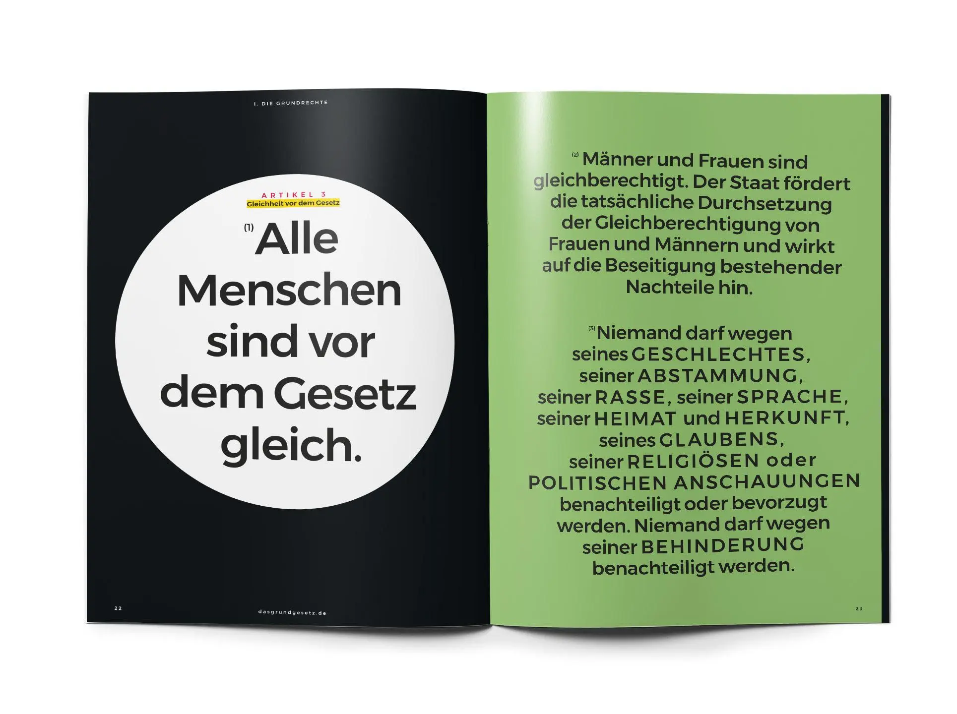 Bild: 9783982230696 | Das Grundgesetz als Magazin | Die Würde des Menschen ist unantastbar