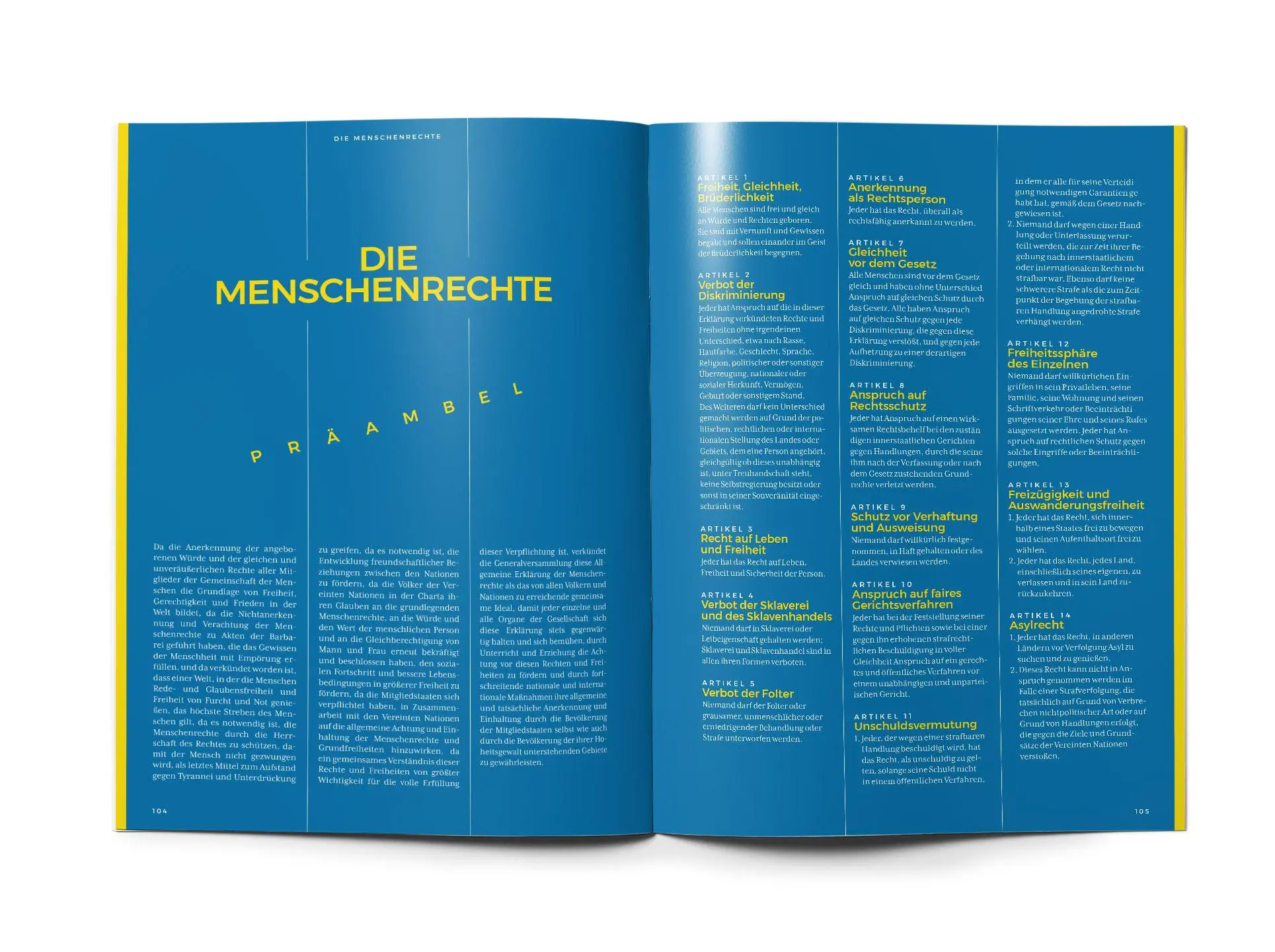 Bild: 9783982230696 | Das Grundgesetz als Magazin | Die Würde des Menschen ist unantastbar