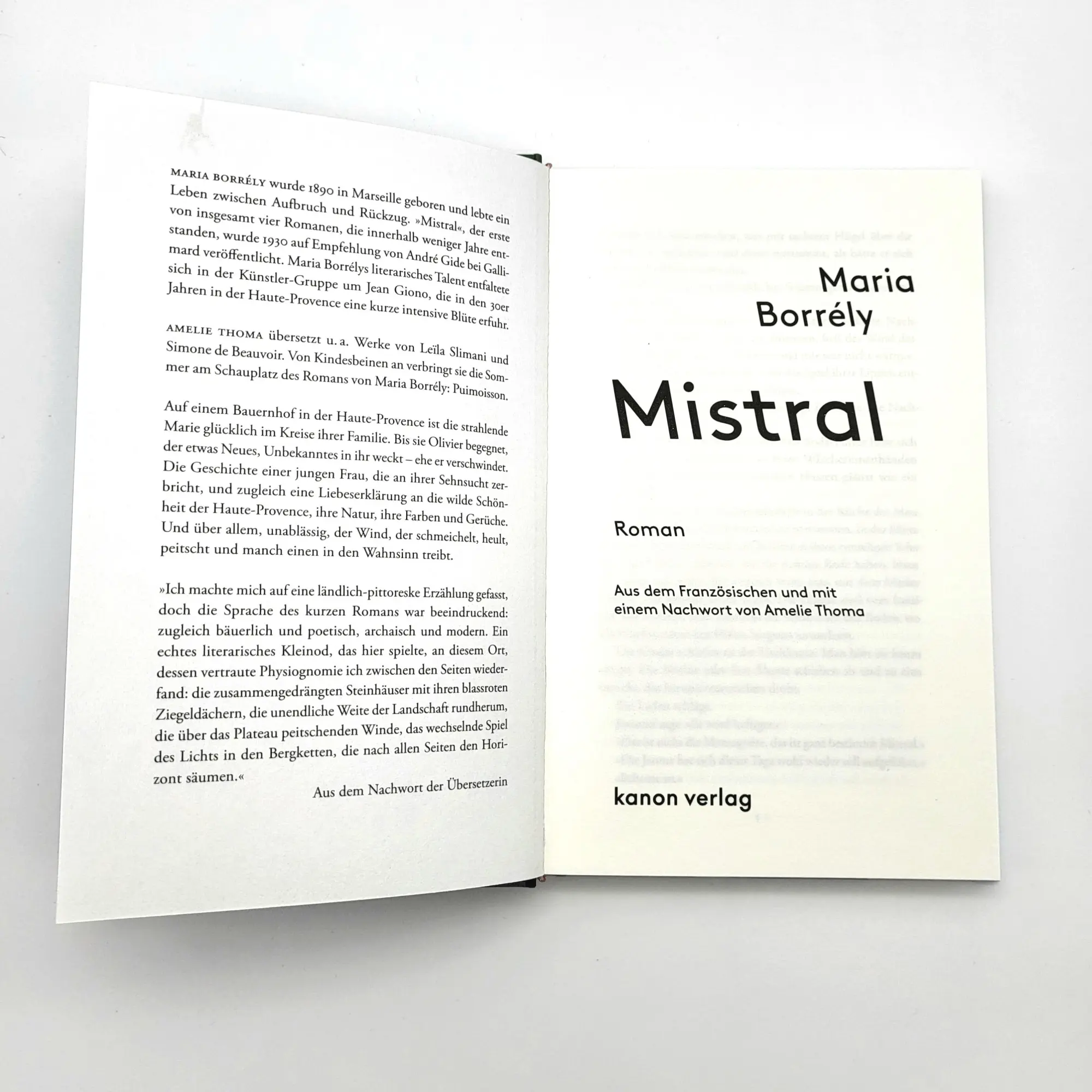 Bild: 9783985680696 | Mistral | Roman | Maria Borrély | Buch | 128 S. | Deutsch | 2023