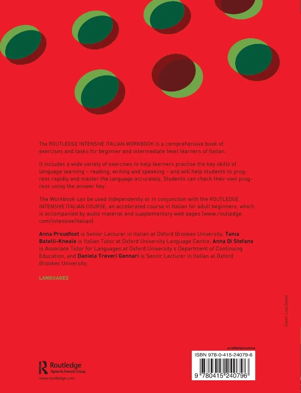 Rückseite: 9780415240796 | Routledge Intensive Italian Workbook | Anna Proudfoot (u. a.) | Buch