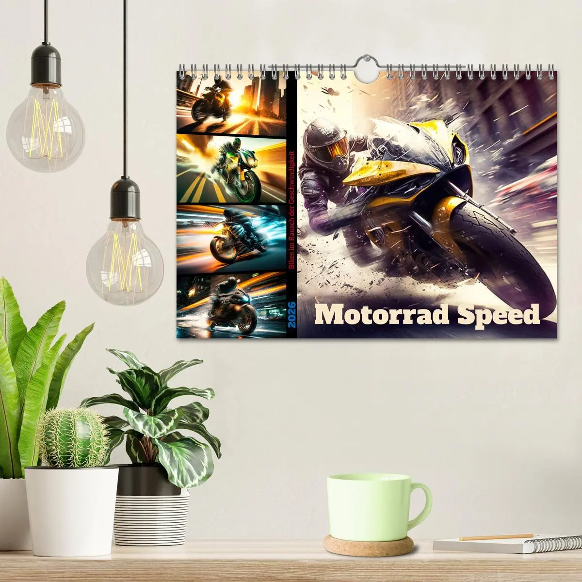 Bild: 9783457380796 | Motorrad Speed (Wandkalender 2026 DIN A4 quer), CALVENDO...