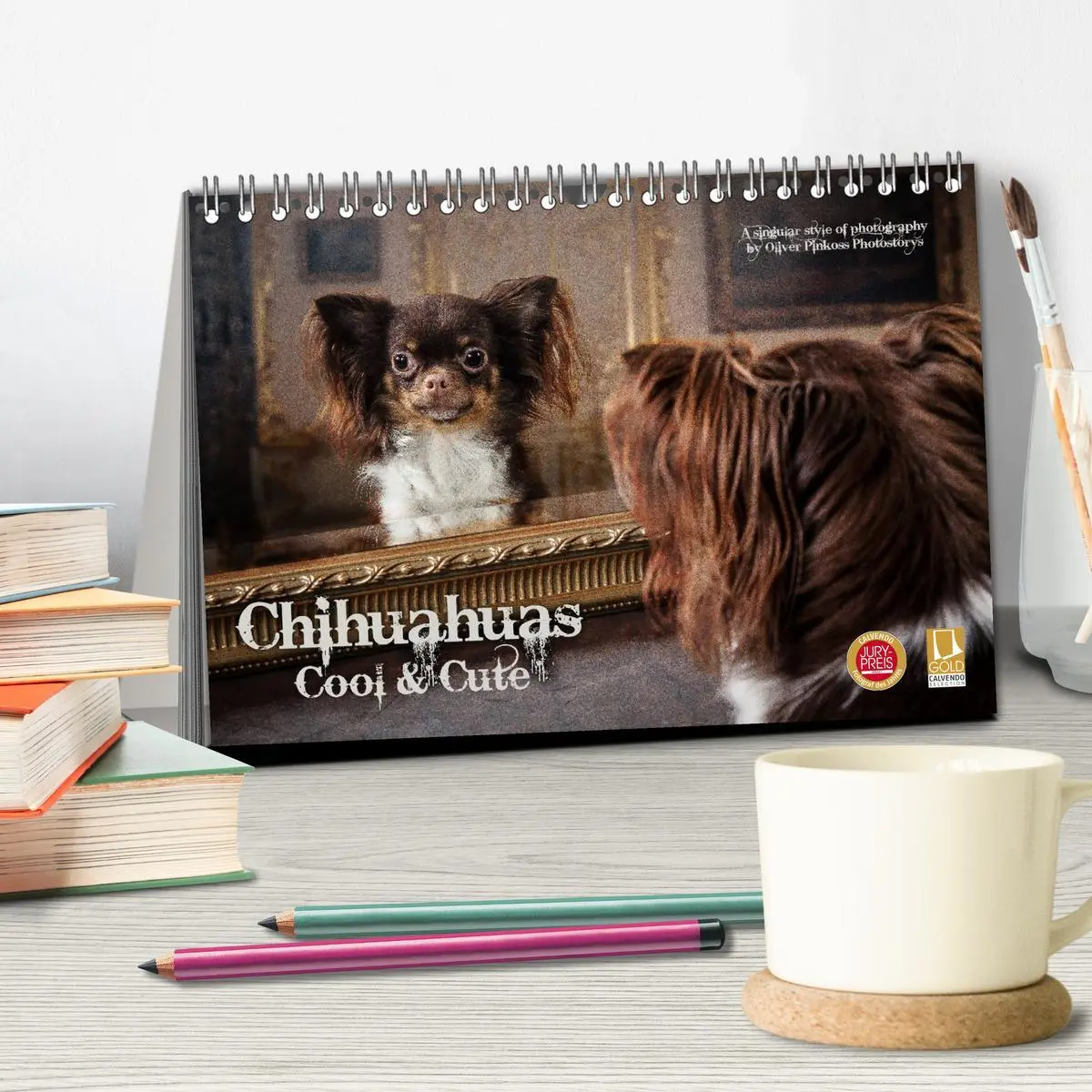 Bild: 9783516160796 | Chihuahuas - Cool and Cute (Tischkalender 2026 DIN A5 quer),...