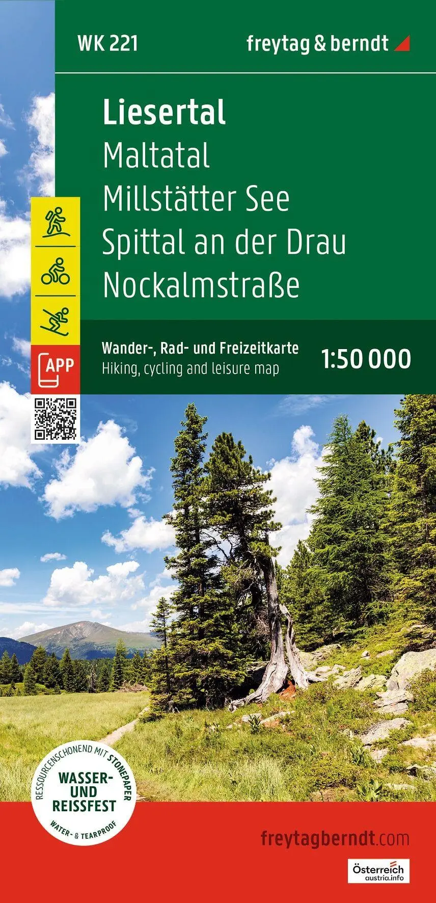 Cover: 9783707920796 | Liesertal, Wander-, Rad- und Freizeitkarte 1:50.000, freytag &amp;...