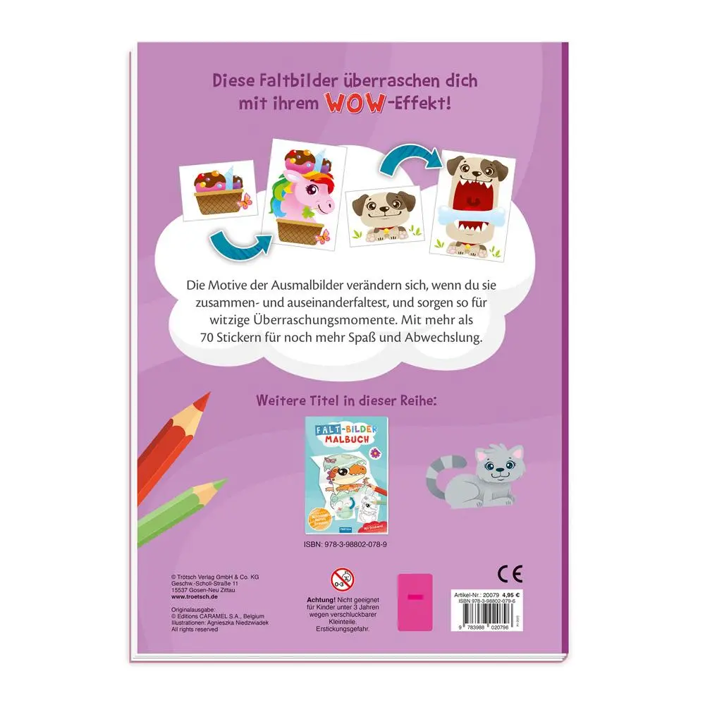 Bild: 9783988020796 | Trötsch Malbuch Faltbilder-Malbuch Einhorn | Trötsch Verlag | Buch