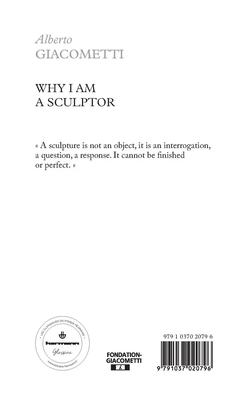 Rückseite: 9791037020796 | Why I am a sculptor | Alberto Giacometti | Taschenbuch | Englisch