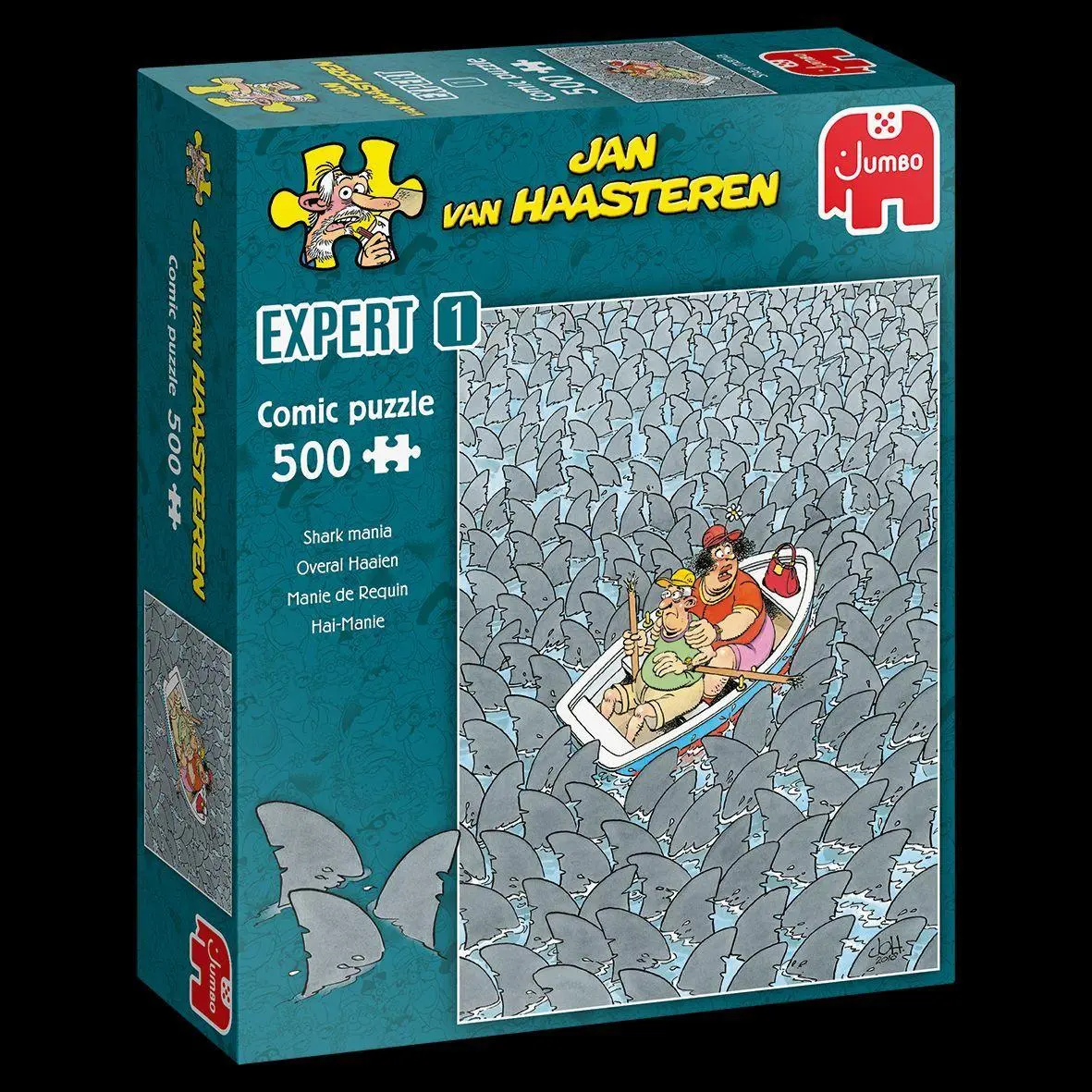 Bild: 8710126200896 | Jan van Haasteren Expert- Hai-Wahnsinn - 500 Teile | Spiel | 20089