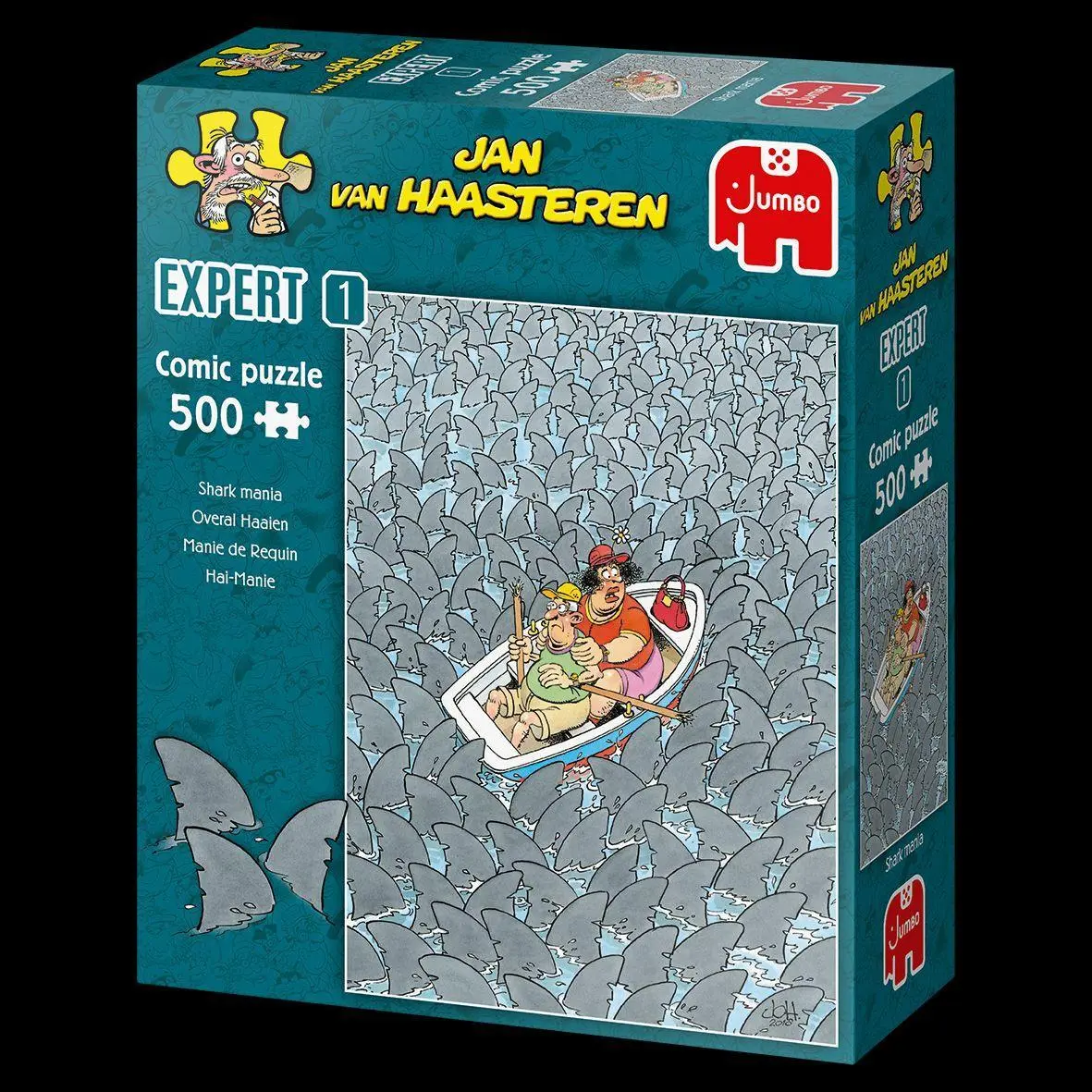 Bild: 8710126200896 | Jan van Haasteren Expert- Hai-Wahnsinn - 500 Teile | Spiel | 20089