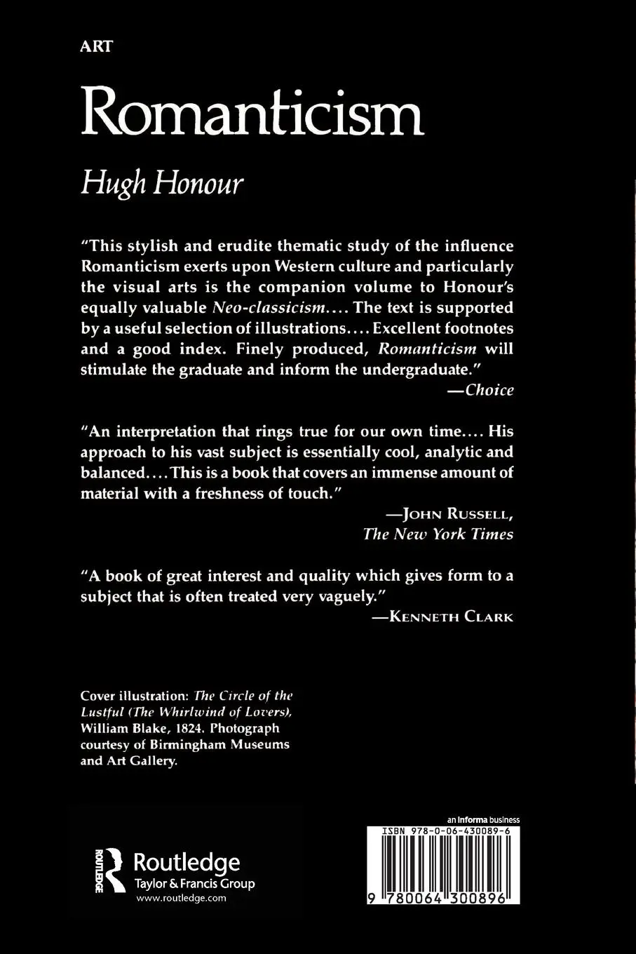 Rückseite: 9780064300896 | Romanticism | Hugh Honour | Taschenbuch | Englisch | 1979 | Routledge