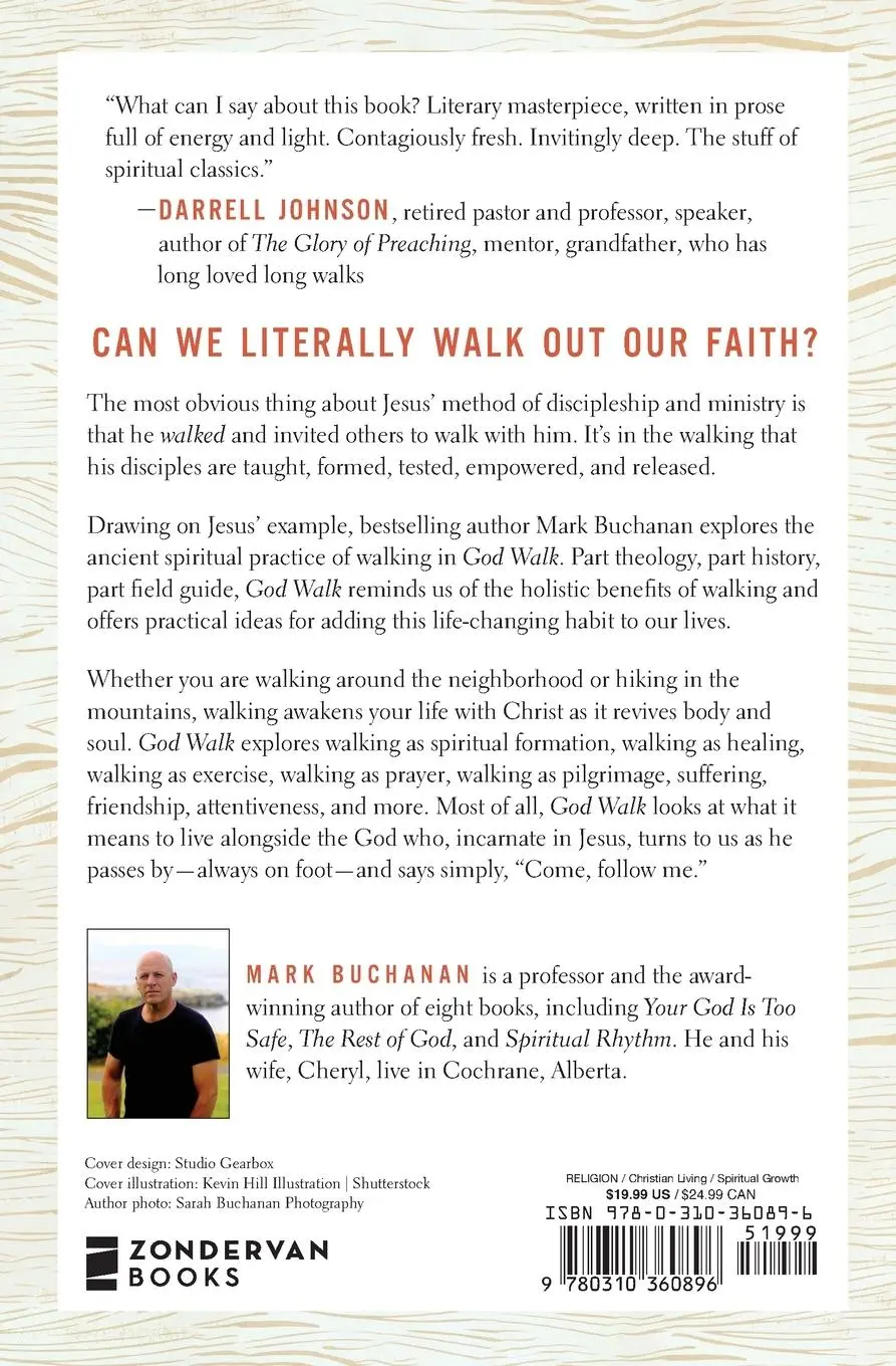 Rückseite: 9780310360896 | God Walk | Moving at the Speed of Your Soul | Mark Buchanan | Buch