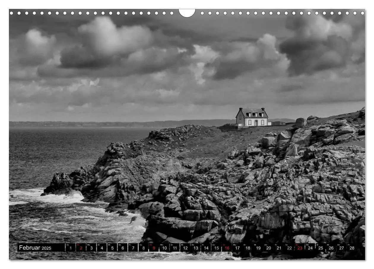 Bild: 9783435660896 | Bretagne in Schwarz und Weiß 2025 (Wandkalender 2025 DIN A3 quer),...