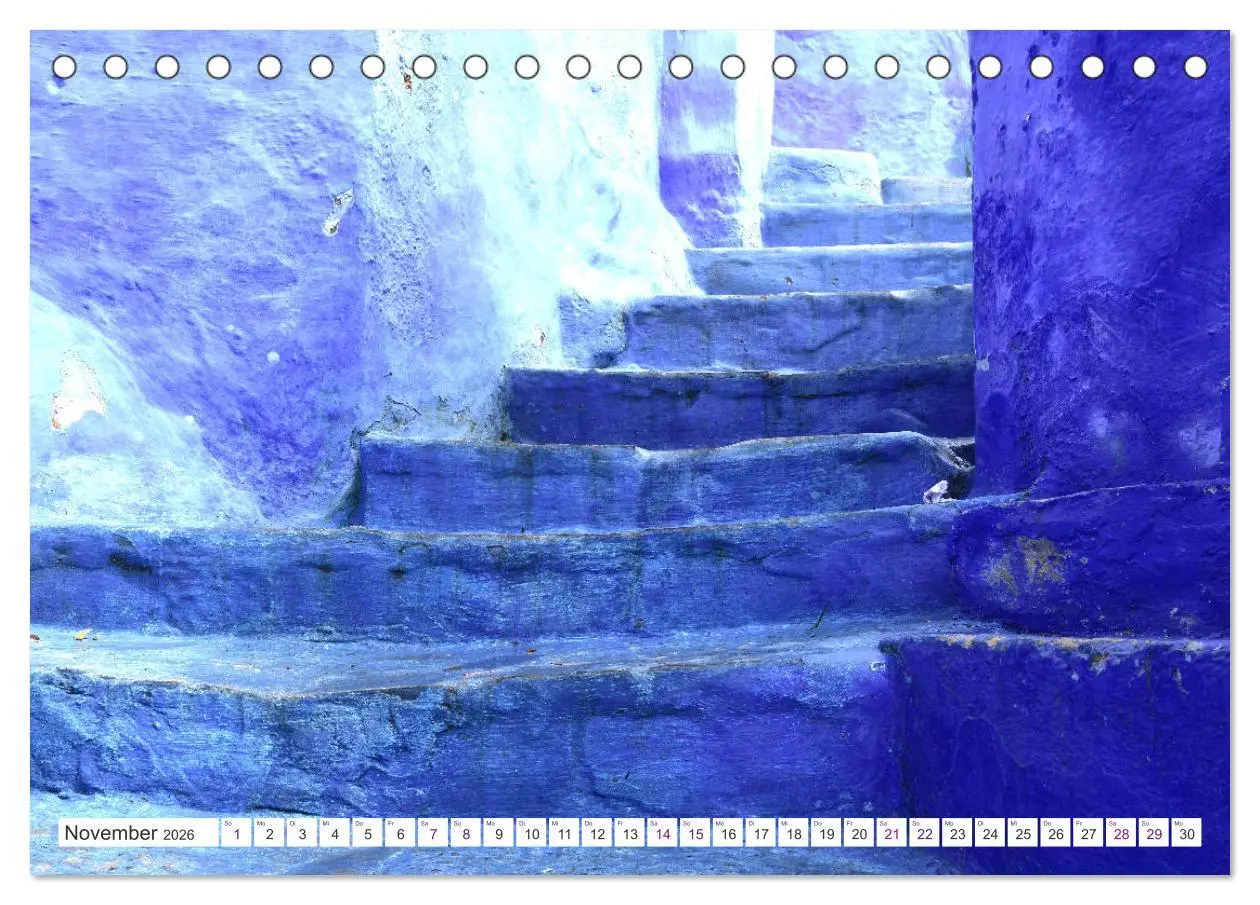 Bild: 9783457820896 | Chefchaouen - Blue Details (Tischkalender 2026 DIN A5 quer),...
