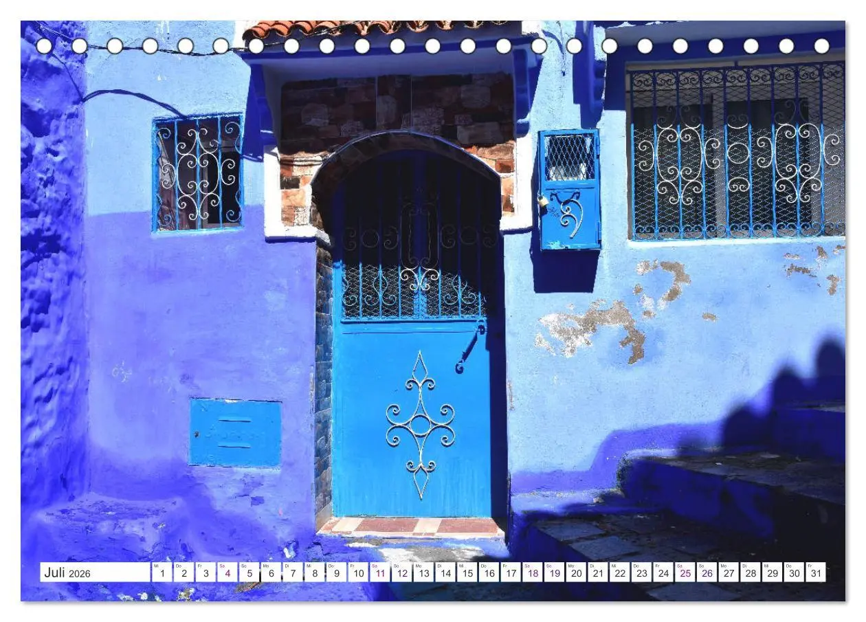 Bild: 9783457820896 | Chefchaouen - Blue Details (Tischkalender 2026 DIN A5 quer),...