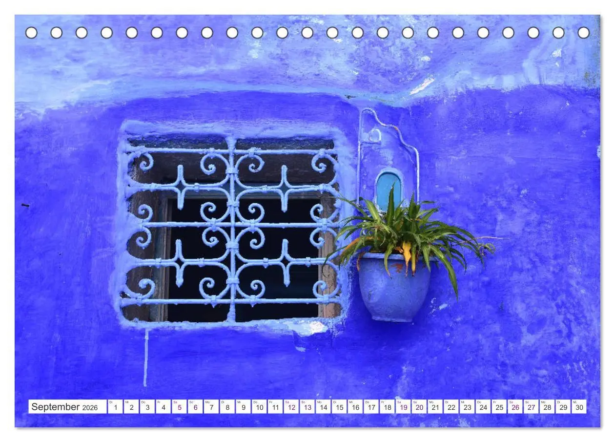 Bild: 9783457820896 | Chefchaouen - Blue Details (Tischkalender 2026 DIN A5 quer),...