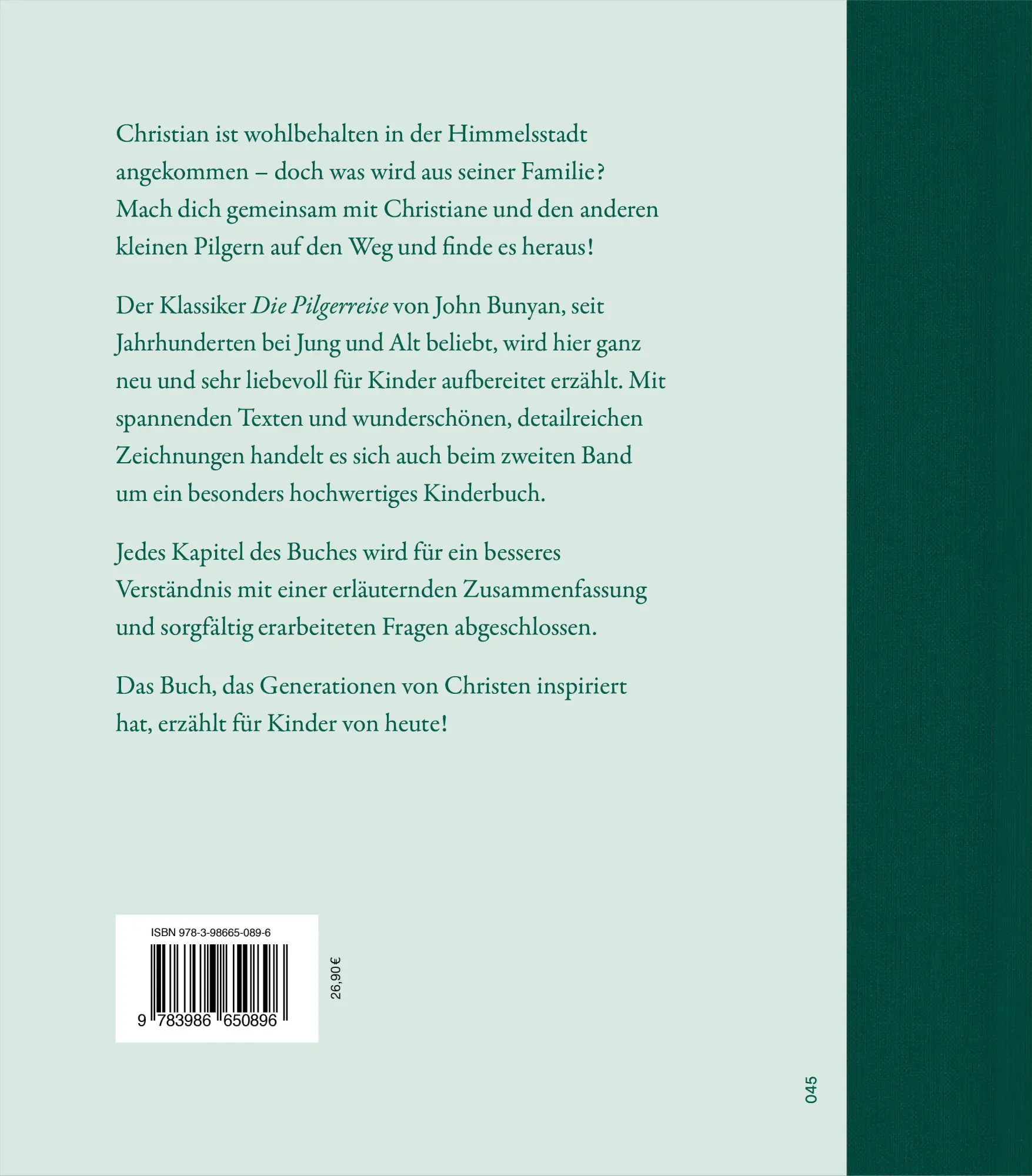 Rückseite: 9783986650896 | Kleiner Pilger auf großer Reise (Teil 2) | Tyler van Halteren | Buch