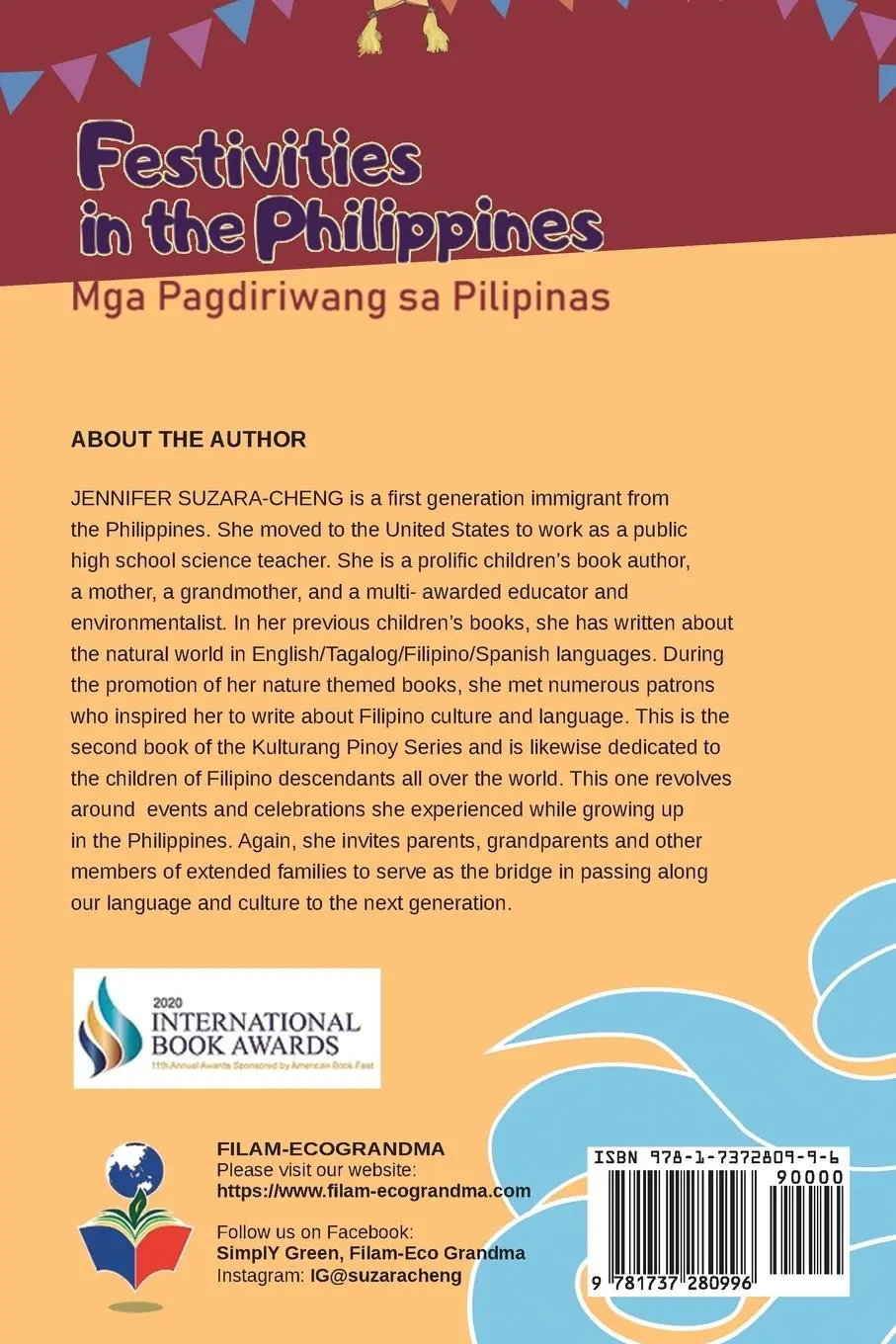 Rückseite: 9781737280996 | Festivities in the Philippines (Mga Pagdiriwang sa Pilipinas) | Buch