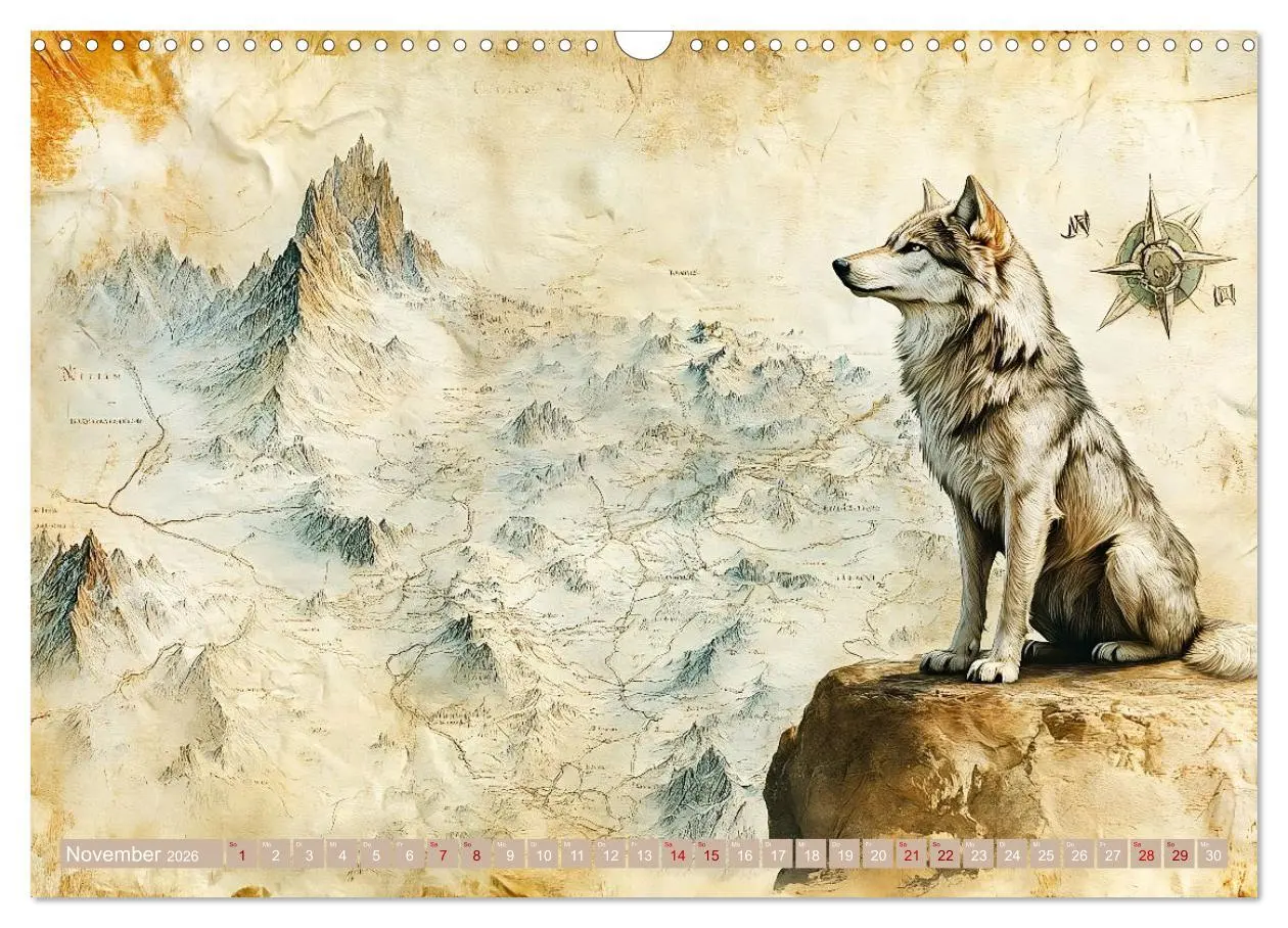 Bild: 9783457360996 | Geheimnisvolle Landkarten (Wandkalender 2026 DIN A3 quer), CALVENDO...